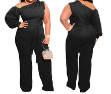 Load image into Gallery viewer, Off-the-Shoulder / One Sleeve Wide Leg Jumpsuit &quot;Diva Special&quot;
