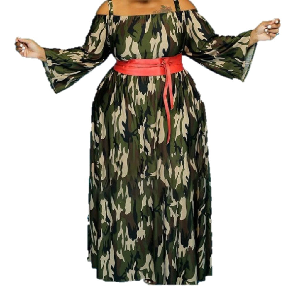 Camouflage Maxi Dress