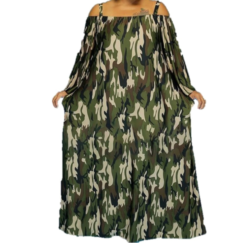 camo maxi dress Camouflage Maxi Dress – Fittoimpressfashion